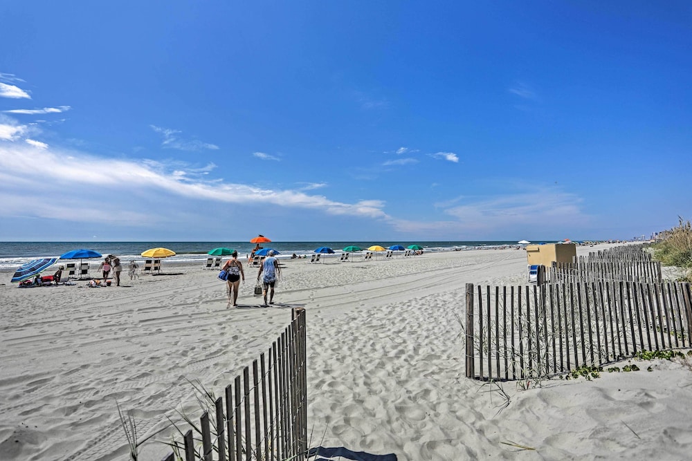 Walk to Myrtle Beach: Condo w/ Views & Pool Access