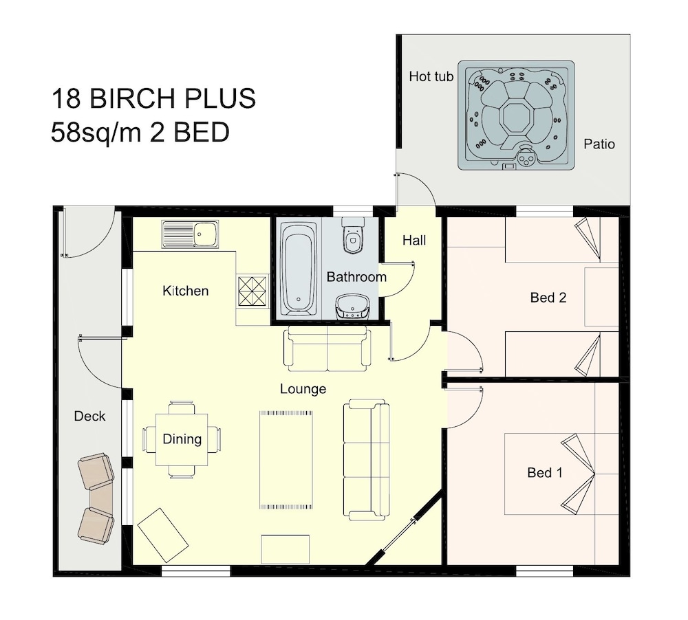 Birch 18 With Hot Tub, Newton Stewart