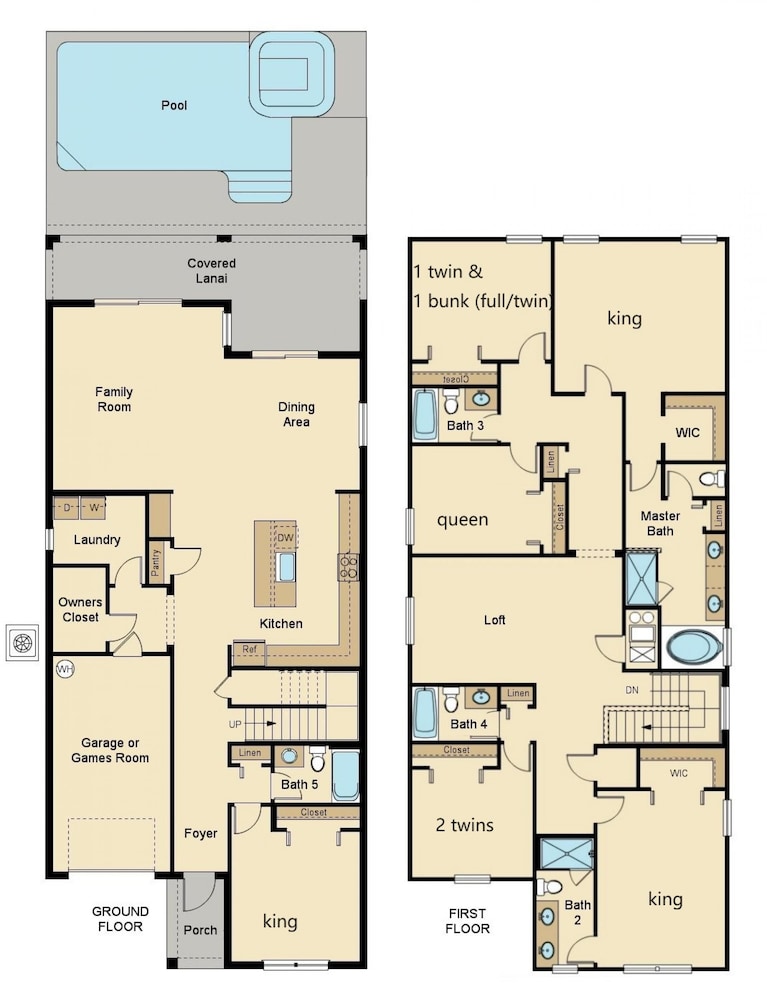 Spacious 6BR Storey Lake Home w Private Pool Loft view 5