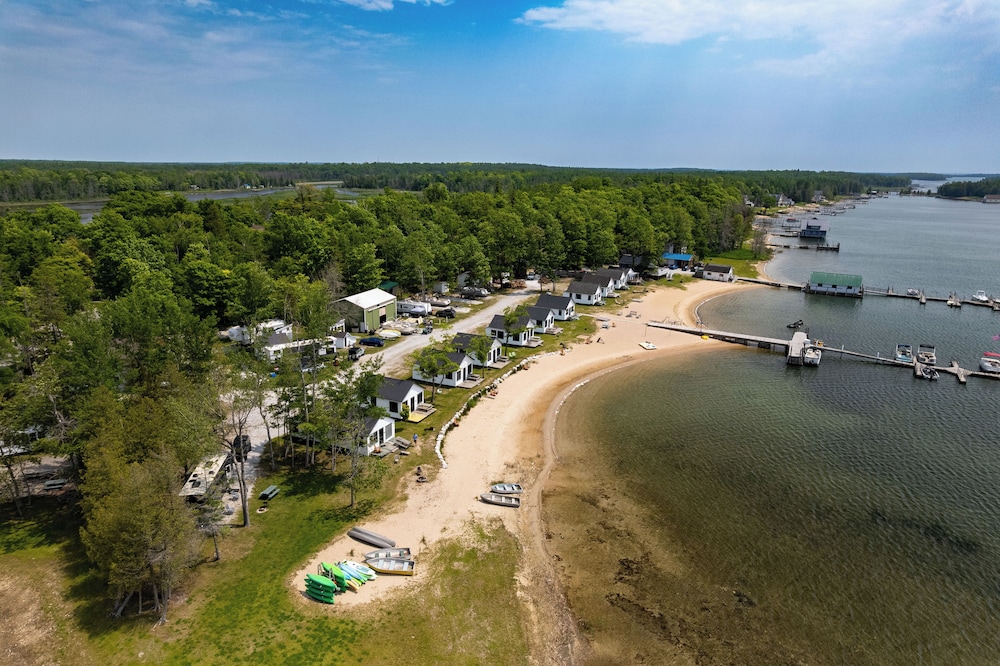 Dock & Beach Access: Lakefront Cabin in Cedarville