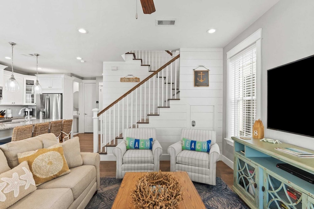 Coastal Getaway w/ Golf Cart, Beach Gear Villa Galini by Avantstay