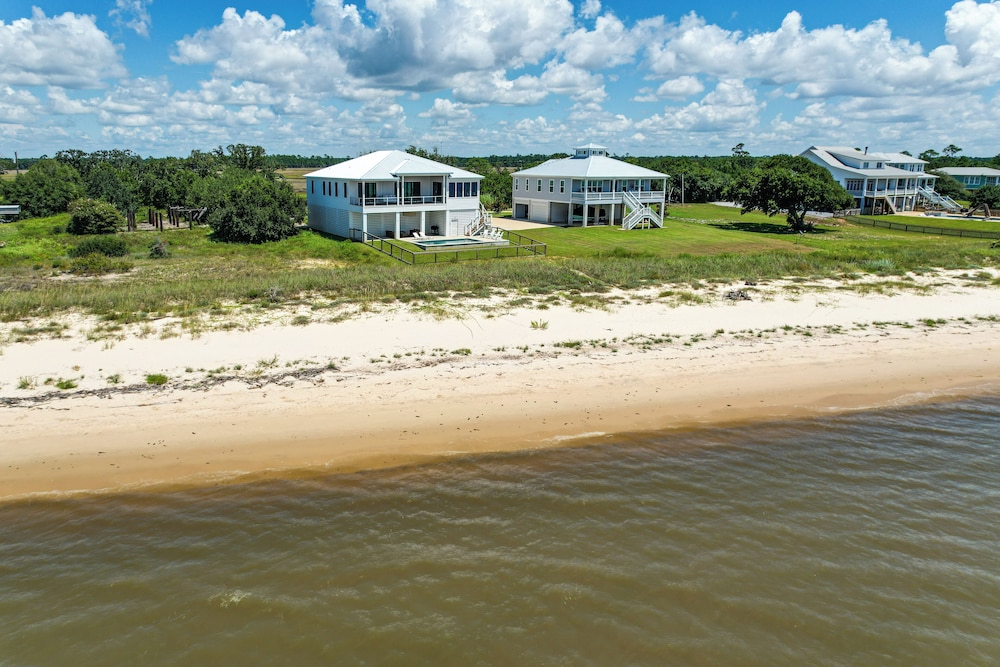 Luxury Beachfront Living! Epic Ocean Springs Home