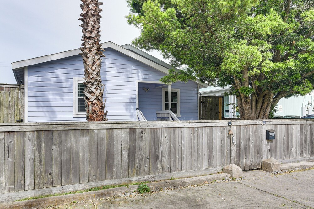 Steps to Seawall: Fenced Family Home in Galveston!