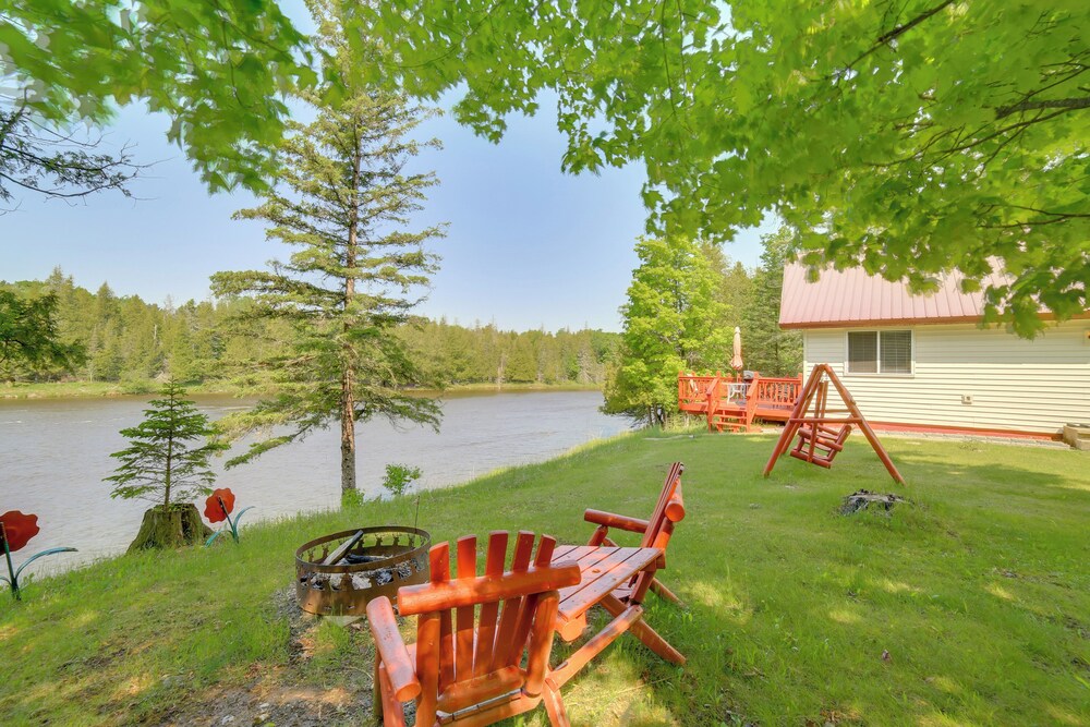 Ski, Ice Fish & Snowmobile: Getaway w/ Deck!