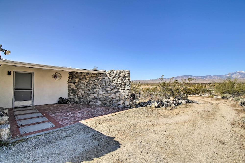 Patio & Views: Eccentric Desert Hot Springs Home view 2