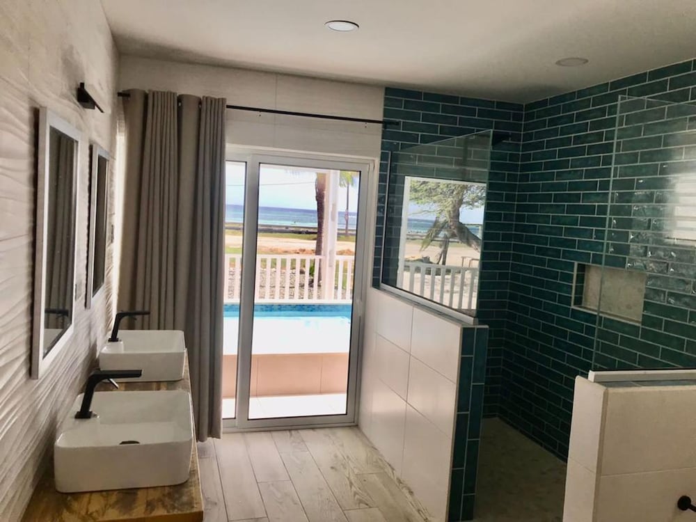 Secluded Beachfront Gem Pool Patio View BBQ