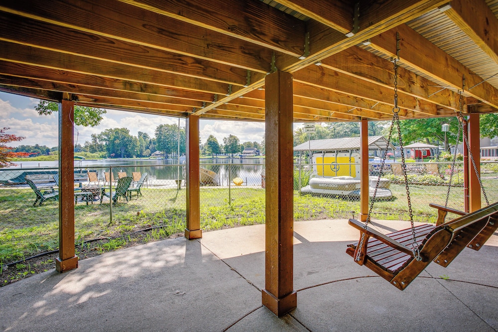 Sauna + Fireplaces! Lakefront Cadillac Retreat view 3