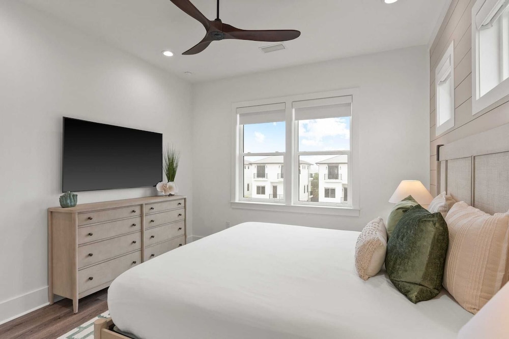 Luxe 30A Home w/ Pool, Outdoor Dining, Golf Cart, & Minutes to Beach