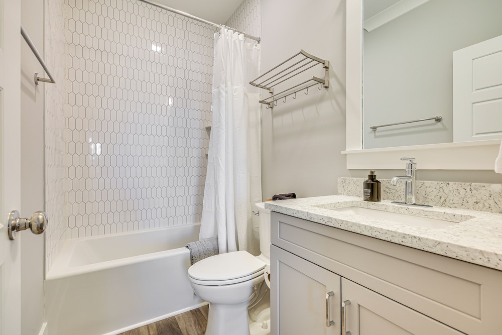 Walk to Beach: Coastal Oak Island Gem w/ Elevator!