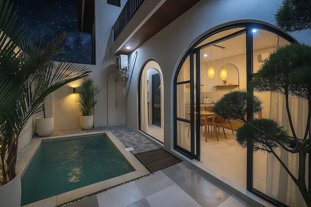 Modern Private Pool Villa with Balcony