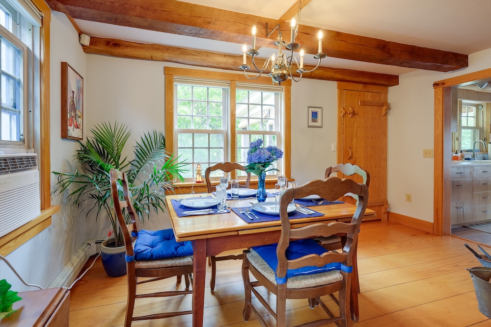 Yard & Fire Pit: Unique Cape Cod Home in Brewster
