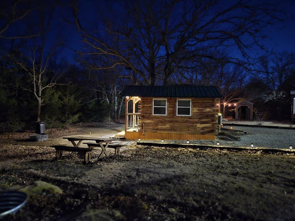 #4 - Amish Log Camping Cabin Walk To The Water Cabin