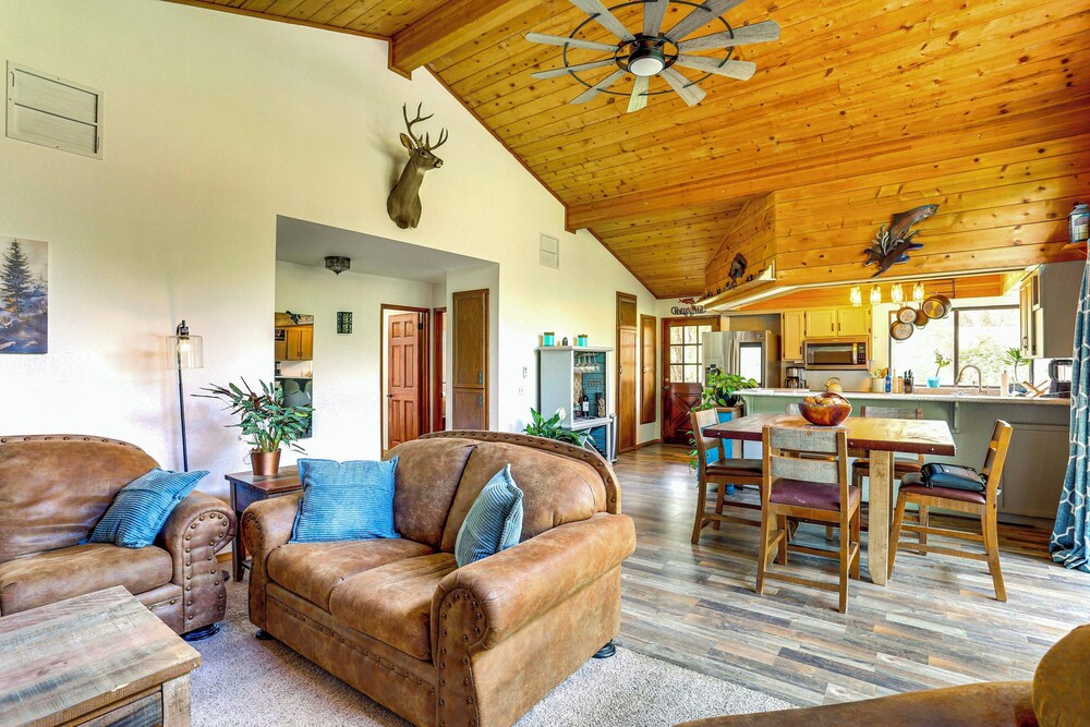 Scenic Riverfront Escape w/ Sauna in Junction City