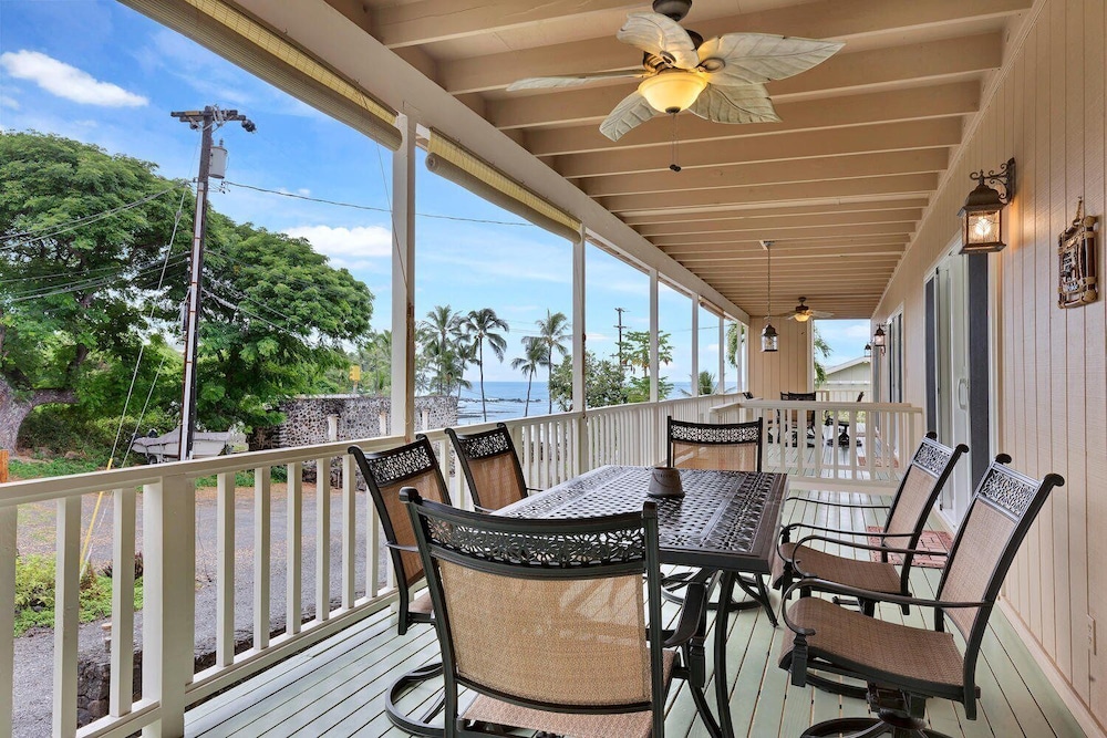 Ocean View - Wifi - Steps to Snorkeling Beach- Vrkcv