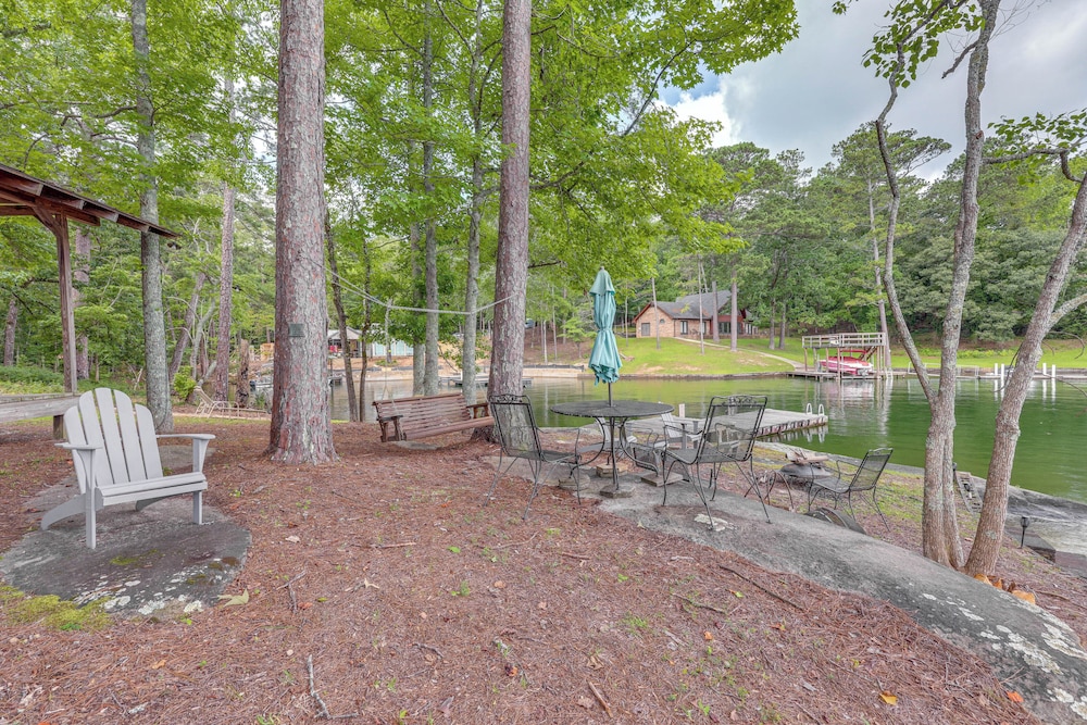Dock + Stunning Views: Forested Lake Martin Cabin!