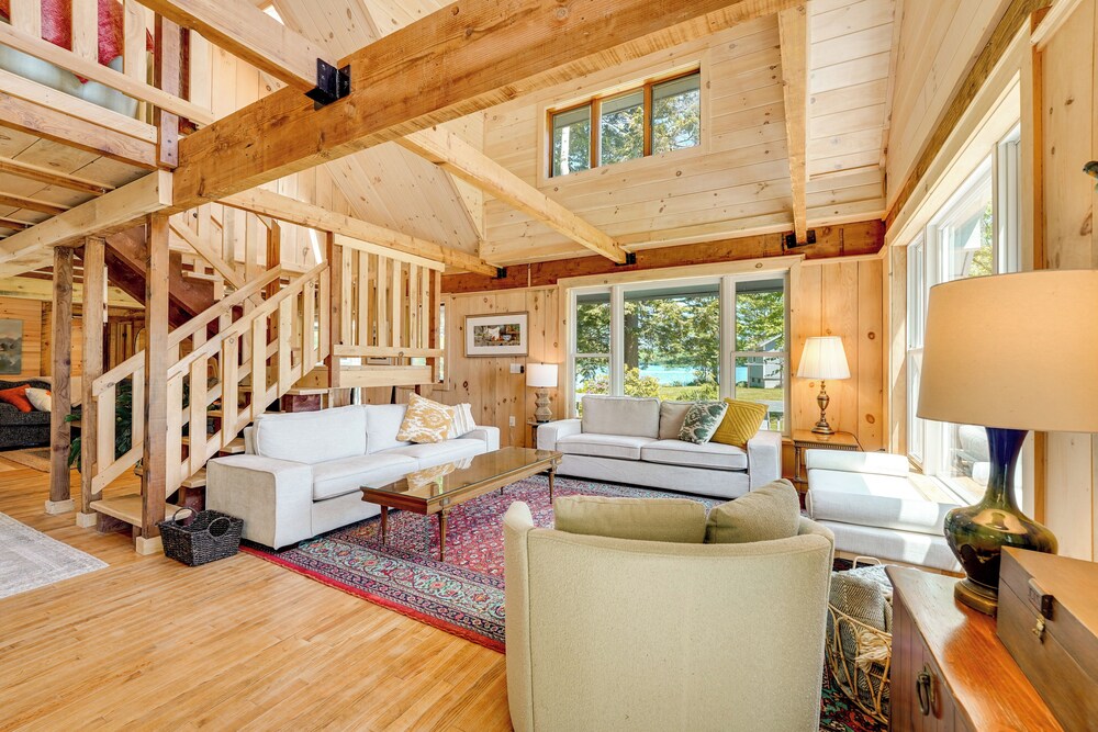 Annabessacook Lake Retreat w/ Deck: Pets Welcome!
