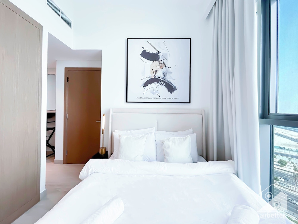 Cozy 1BR With Balcony & Views in Azizi Fawad