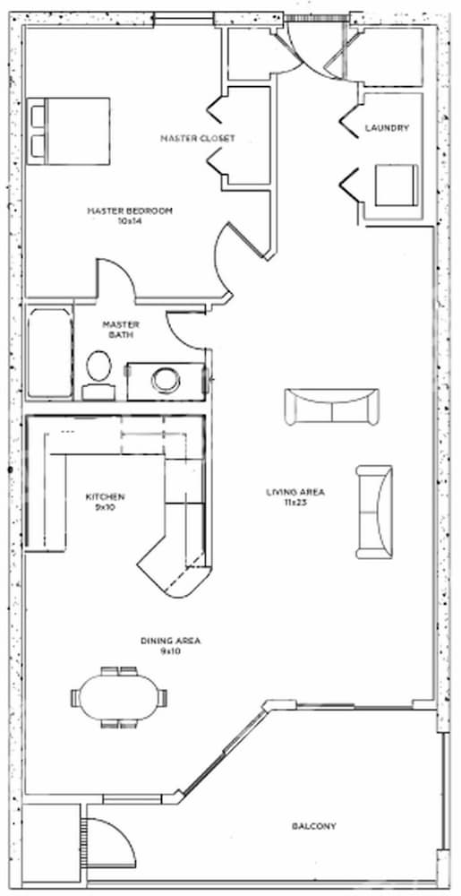 Phoenix East 1205 1 Bedroom Condo