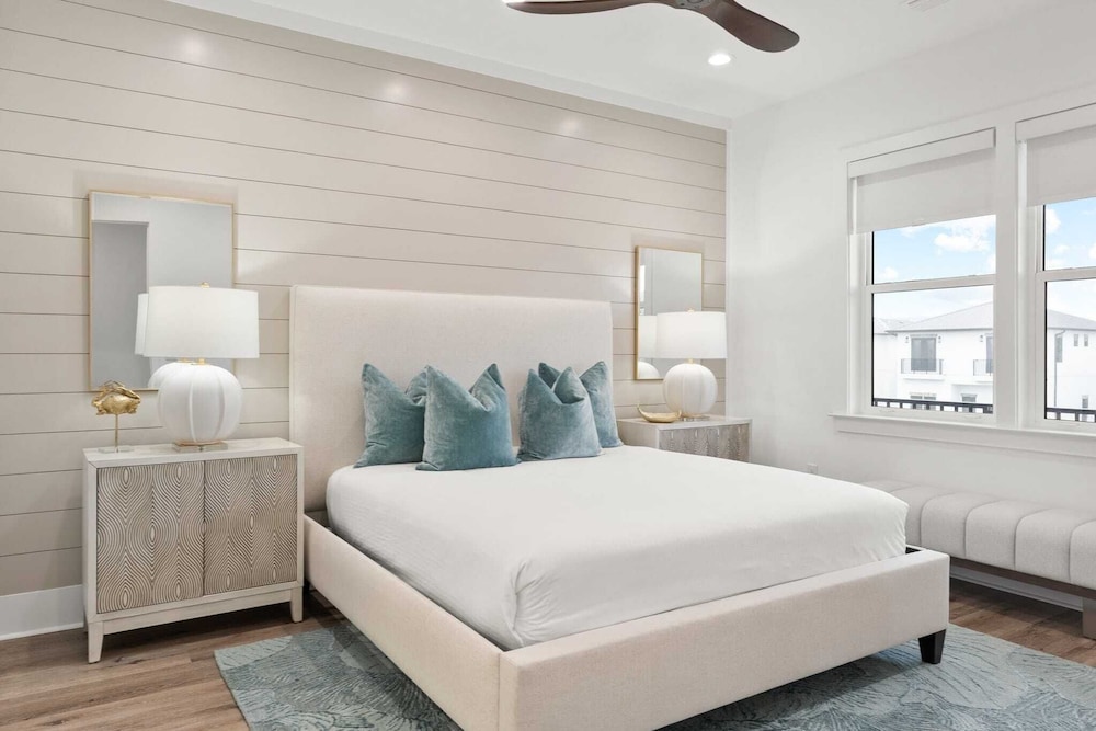 Luxe 30A Home w/ Pool, Outdoor Dining, Golf Cart, & Minutes to Beach