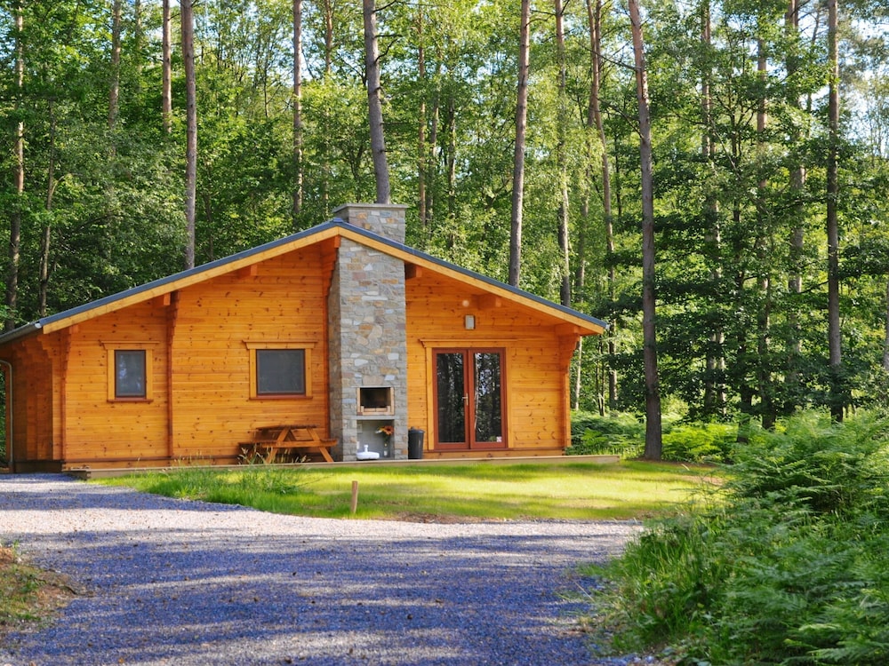 Modern, Wooden Chalet With Wood Burning Stove, in the Forest