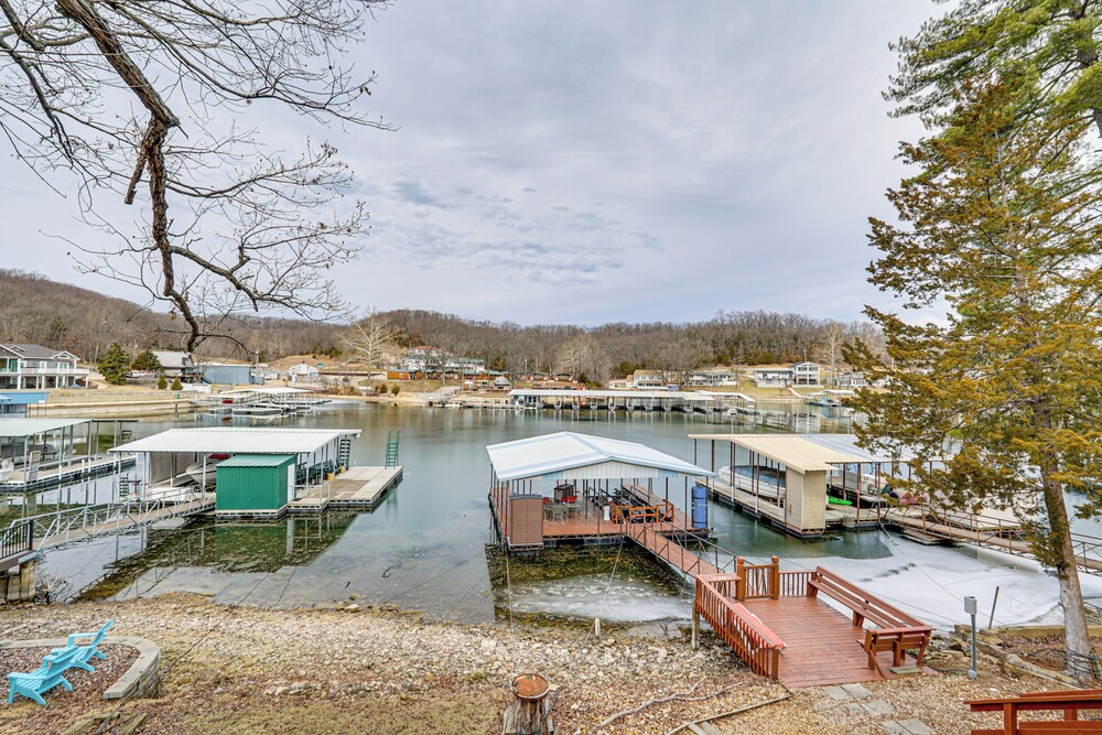 Central Waterfront Home w/ Dock in Lake Ozark!