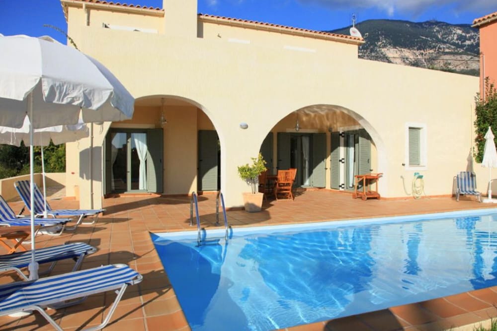 Villa Katerina Large Private Pool Walk to Beach Sea Views A C Wifi Car Not Required - 1021 view 3