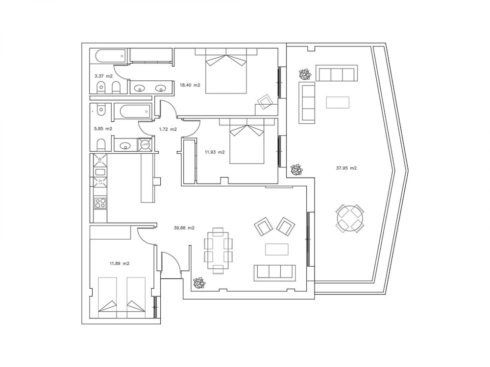 Jardines 16 Beautiful Family Apartment