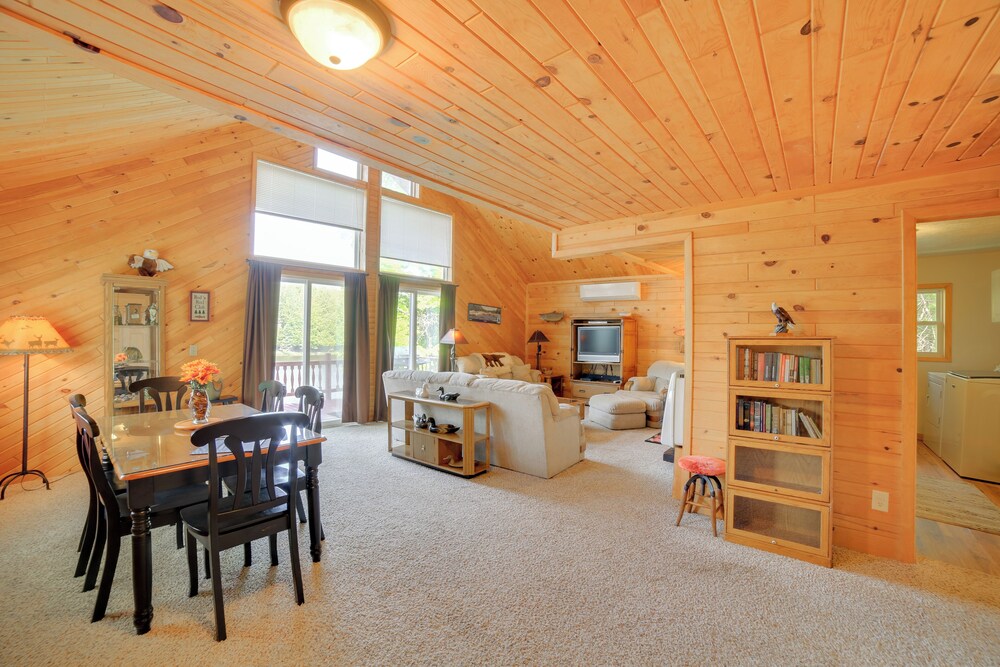 Ski, Ice Fish & Snowmobile: Getaway w/ Deck!
