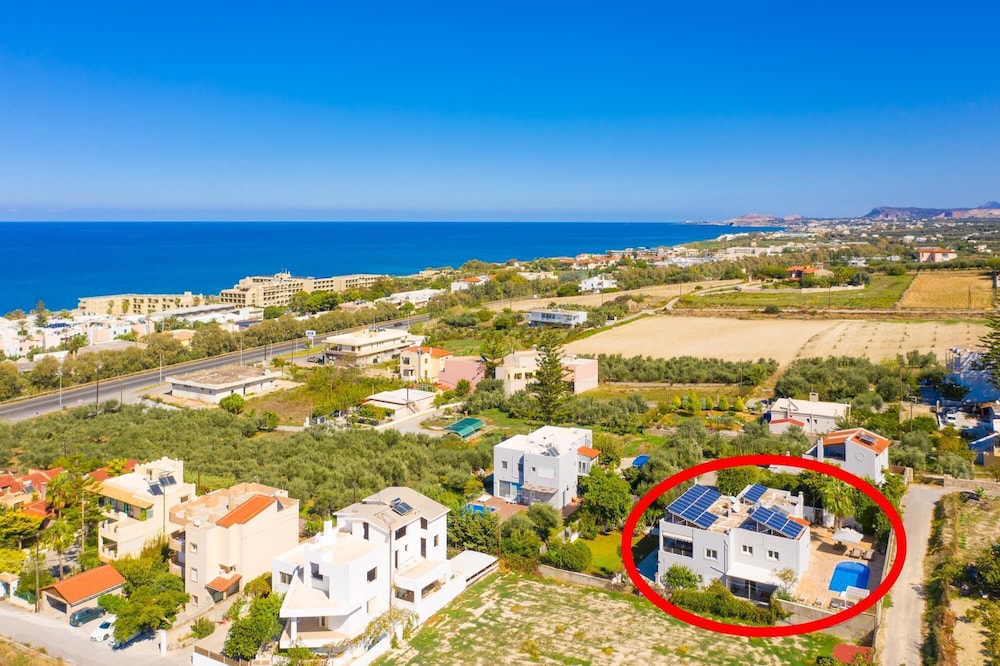 Villa Thetis Large Private Pool Walk to Beach Sea Views A C Wifi Car Not Required Eco-friendl - 2302