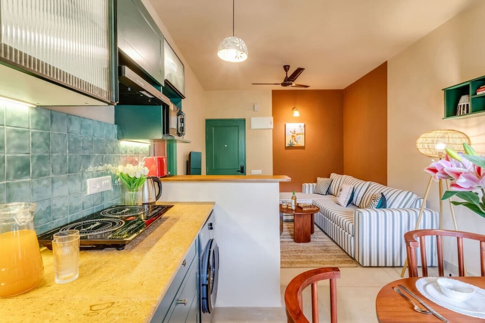 1BR in North Goa Pool Gym Clubhouse Access