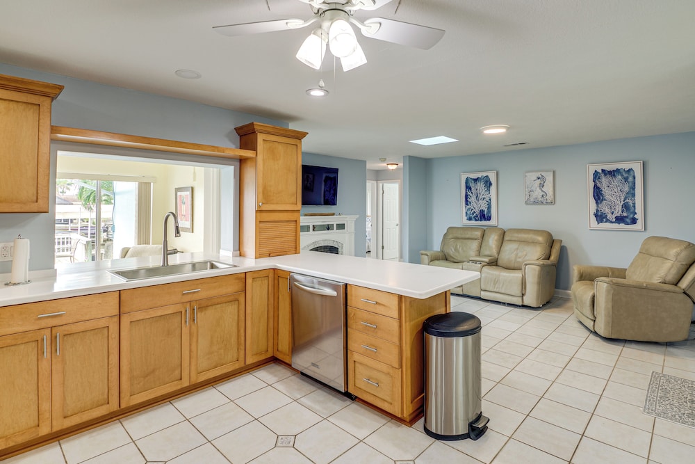 Canal-front Retreat w/ Boat Dock on Merritt Island