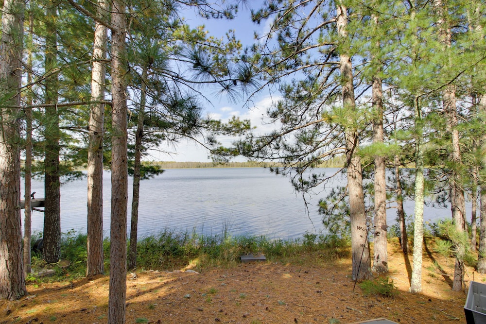 Dock + Fire Pit: Lakefront Cabin in Deer River!