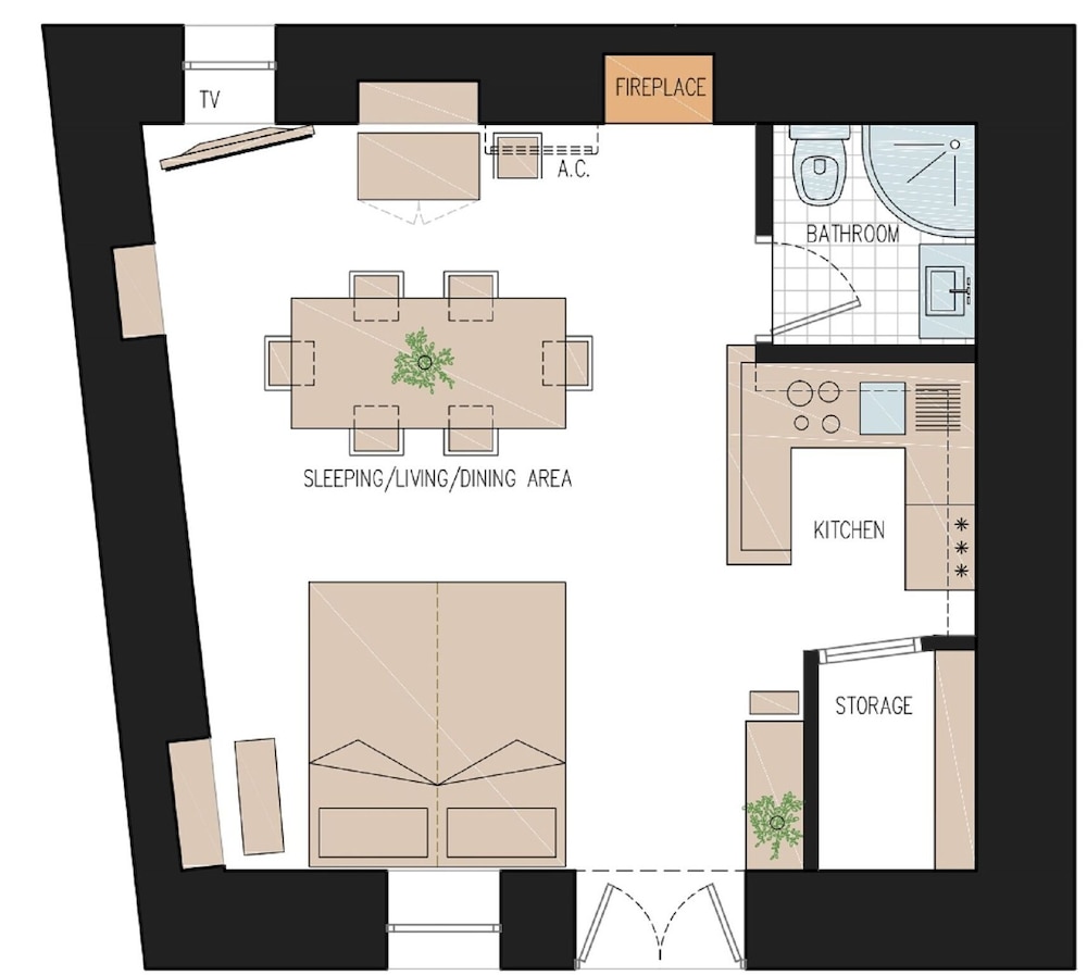 Studio Apartment Pupa