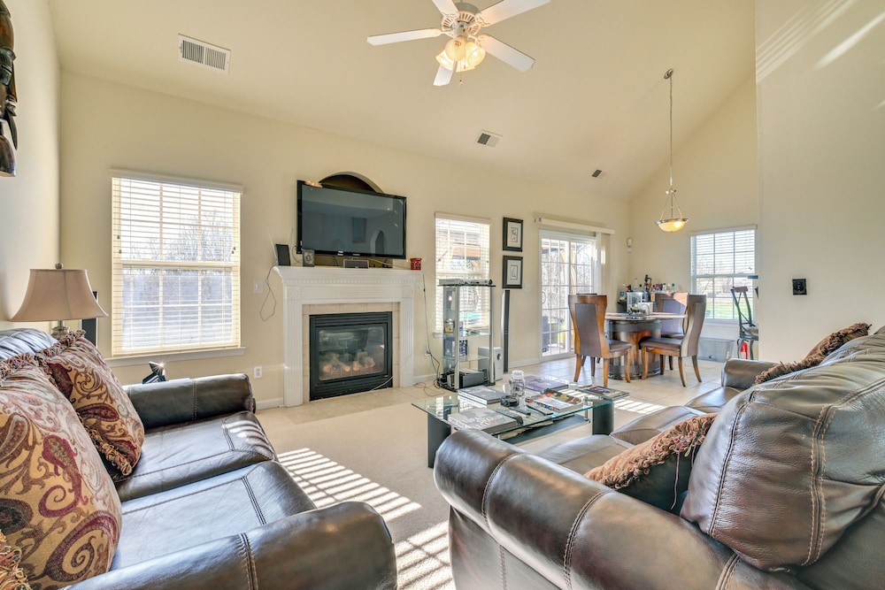 6 Mi to Charlotte Motor Speedway: Home w/ Fire Pit