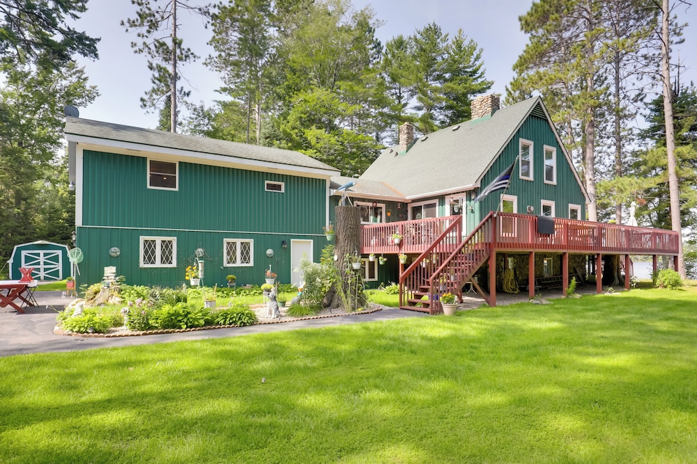 Dock & Views: Lakefront Family Home in Conover!