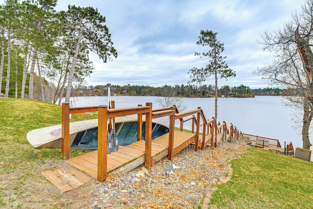 Dock, Deck & View: Lakefront Chippewa Falls Studio