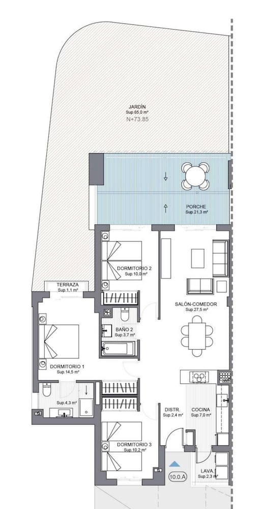 6 Guests - 3 Bedrooms - Private Garden - Pool