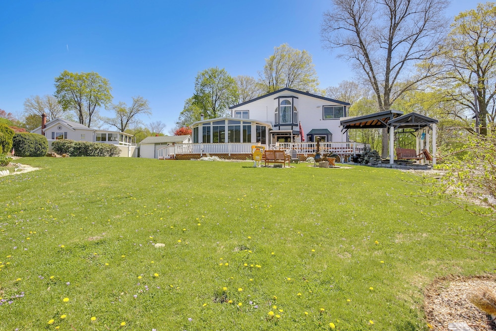 Lake Carmel Access: Waterfront Home w/ Deck!