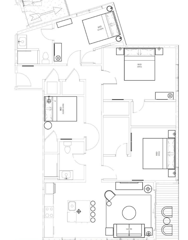 The Carter 205 by Avantstay 4BR Balcony