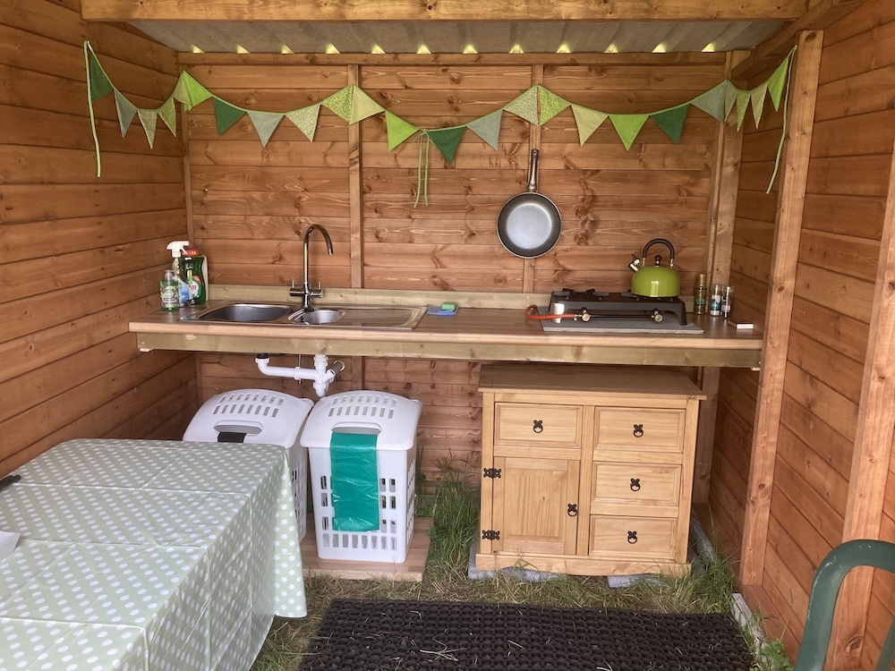 Glamping at The Homestead - Ensuite Bell Tent view 5