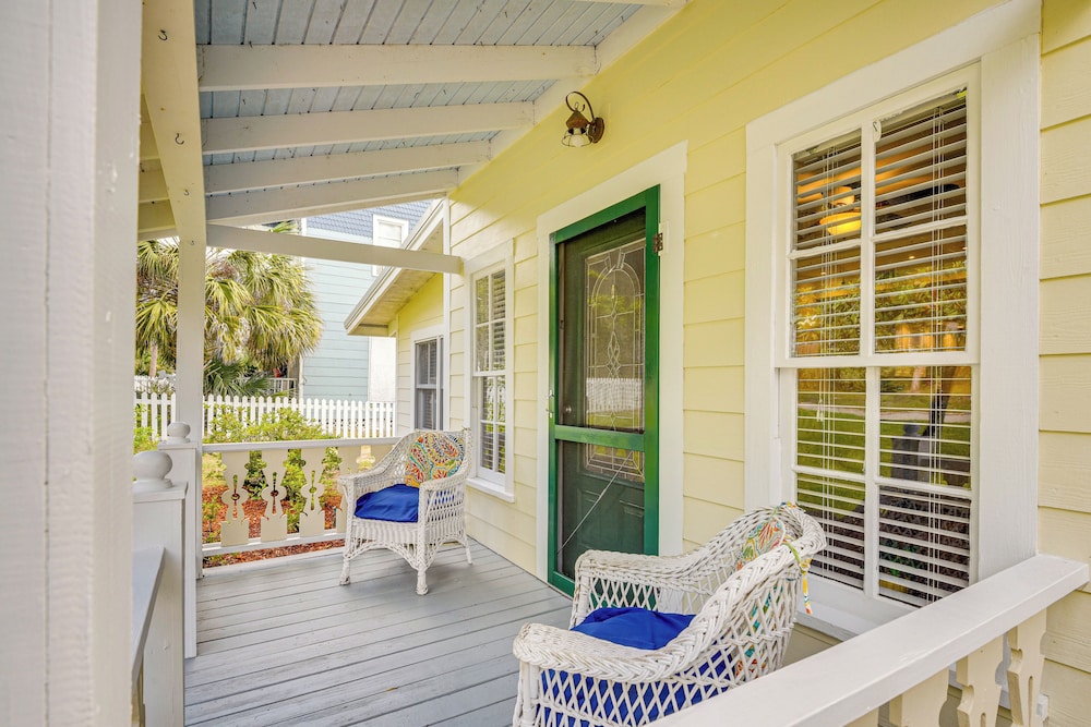 1 Block to Crescent Lake: Charming Home w/ Porch!