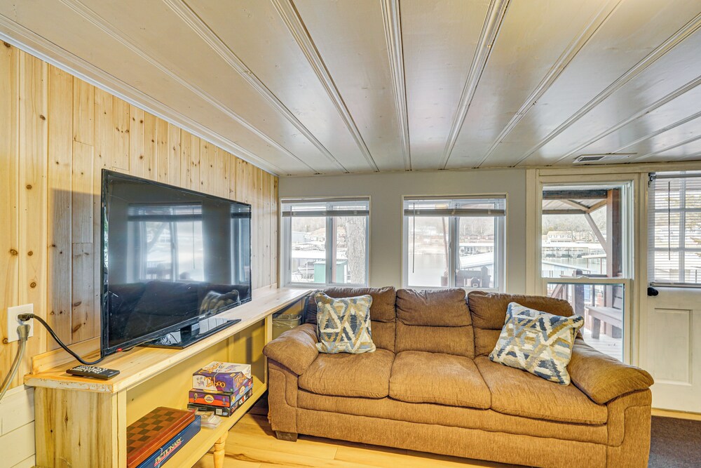 Central Waterfront Home w/ Dock in Lake Ozark!