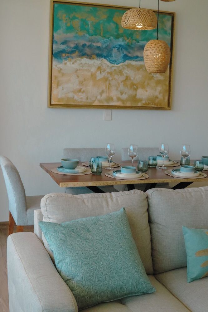 Stylish Playacar Condos w Balcony & Pool