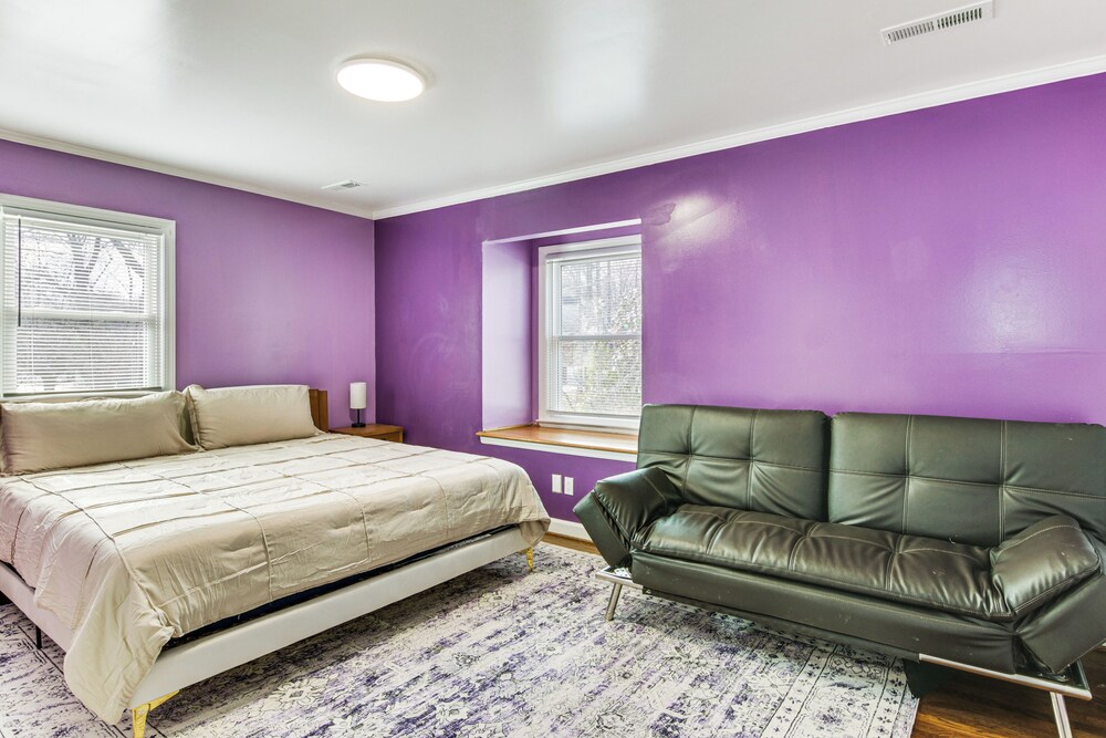 6 Mi to Spectrum Center: Spacious Getaway w/ Deck