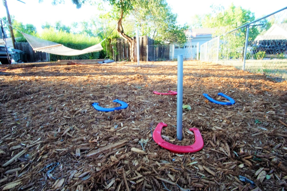 UNC Hideaway King Beds, Backyard & Bicycles