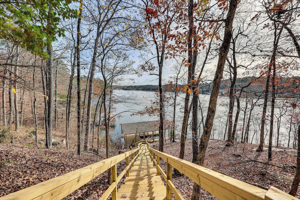 Lakefront Hot Springs Village Home w/ Private Dock