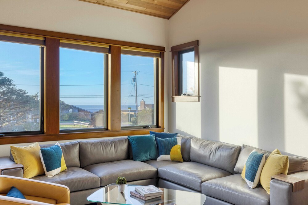 Half Block to Beach w/ Oceanview, Patio + Balcony The Shore Pine by Avantstay