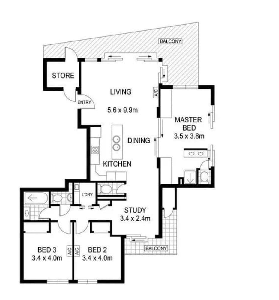 Zen Skytower Harbourview -exclusive 3br Family Apt