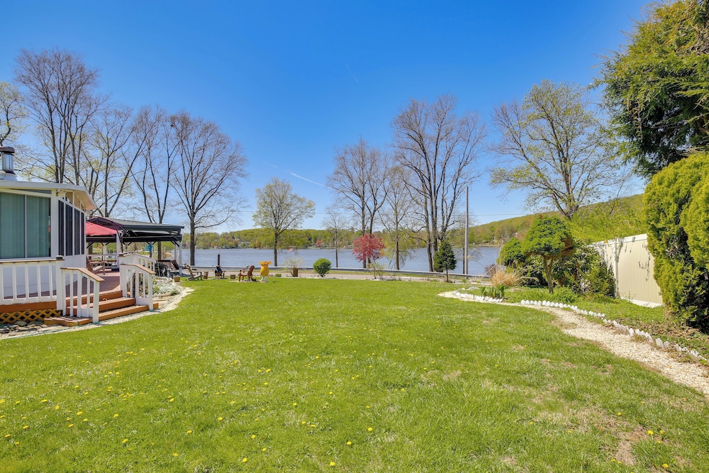 Lake Carmel Access: Waterfront Home w/ Deck!