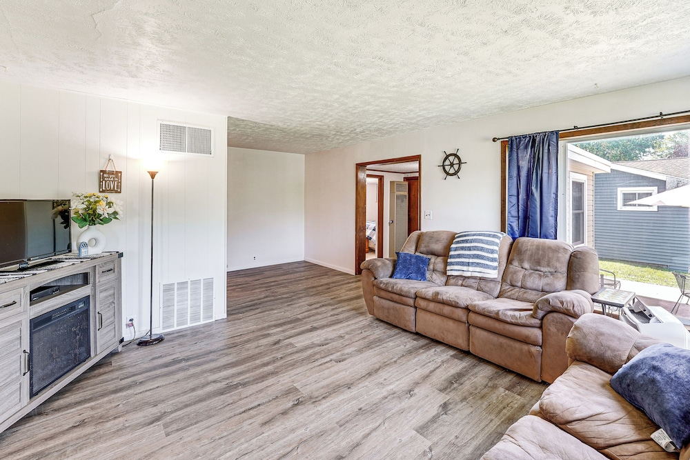 Waterfront Retreat w/ Dock & Yard in Reed City!